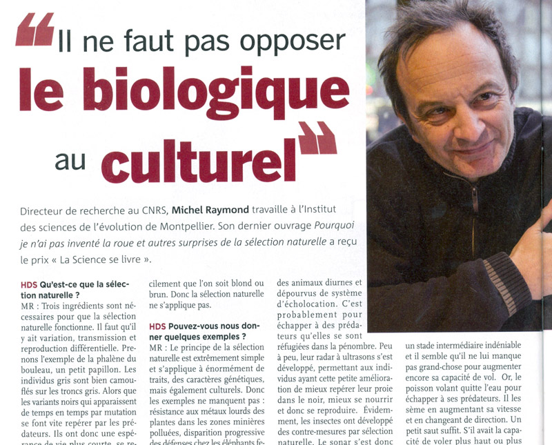 Image de l'article Il ne faut pas opposer le biologique au culturel