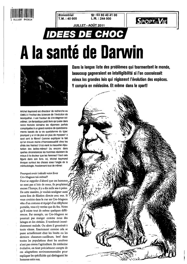 Image de l'article A la santé de Darwin
